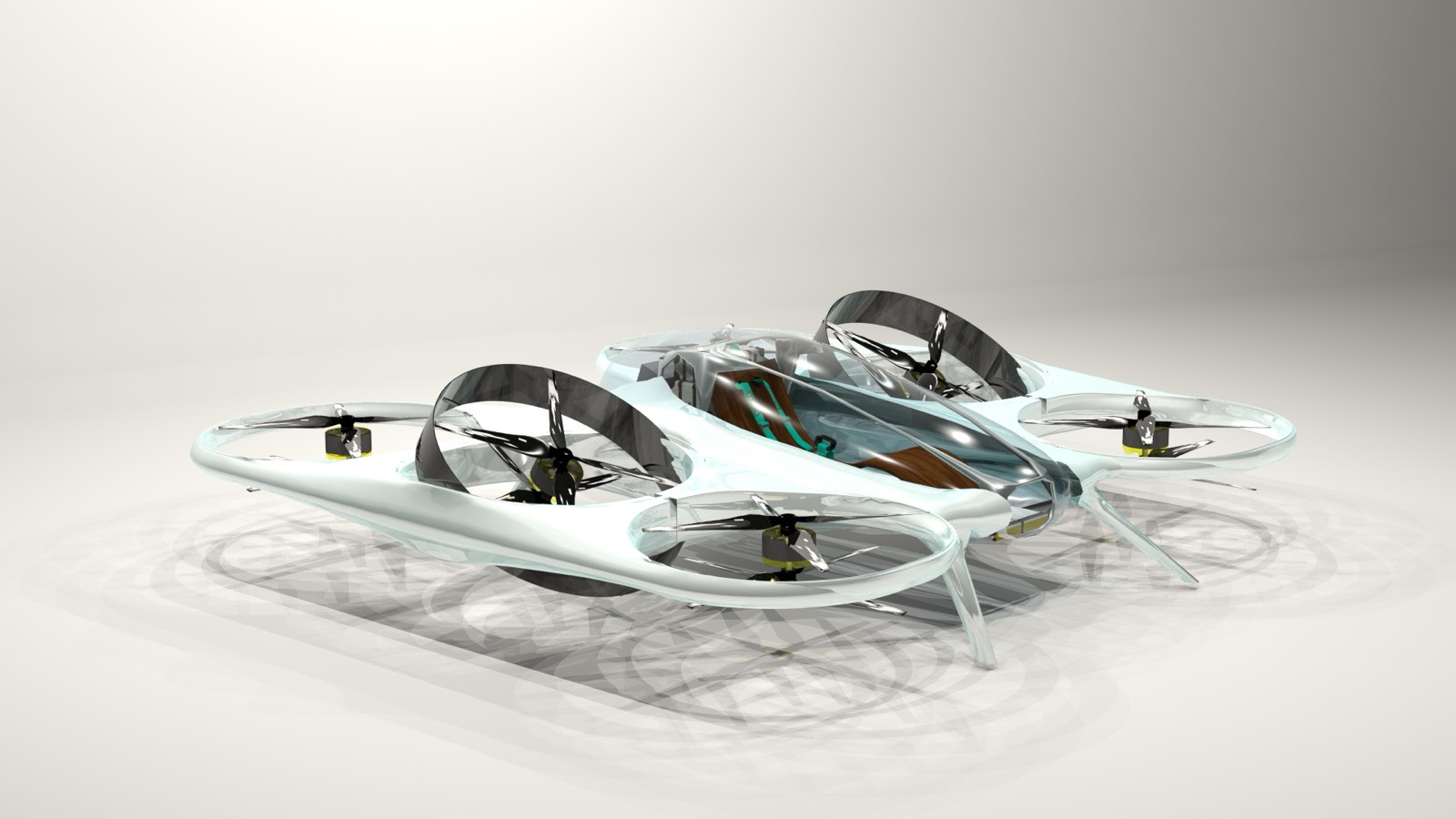 Omnifly AeroPod — a single-person electric aircraft render
